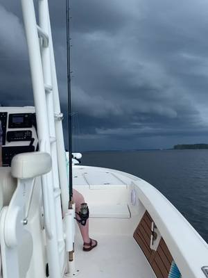 A post by @rekttech on TikTok caption: Florida is bipolar #storm #fishing #waves #icantswim