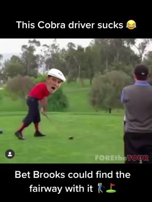 A post by @m.beck7 on TikTok caption: Sad day for Cobra 😂 #golf #golftiktok #theopenchampionship #brysondechambeau #brookskoepka @brysondechambeau @barstoolsports #foryou #trending #fypシ