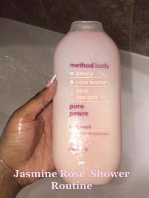 A post by @camillevaughn93 on TikTok caption: Today’s shower routine. Jasmine Rose edition #fypシ #showerroutine #SelfCare #UltaSkinTok #foryou