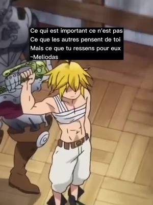 A post by @yuichiro.hyakuya.off on TikTok caption: Citation n°17 #7ds #anime #otaku ##devinelapersonne #fypシ #edit #citation #meliodas