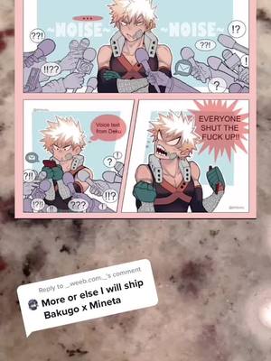 A post by @bakudeku..supremacy on TikTok caption: Reply to @_.weeb.com._  Bakugou’s reaction is literally mine😭 pt.55 of 🧡bakudeku💚 {creds: dmizuku - instagram} #bakudeku #bkdk #bakugou #deku #fyp