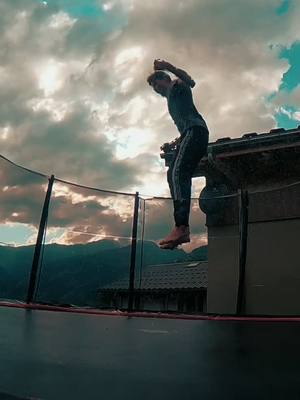 A post by @zakaesthetic on TikTok caption: Been a while #foryoupage #fyp #flip #trampoline #cool