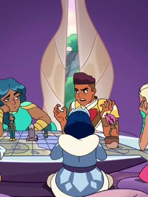 A post by @gayshows on TikTok caption: THEIR WAR TABLE ACTION FIGURES 😠 #foryoupage #foryou #fy #capcut #shera #sheraandtheprincessofpower #mermista #bow #perfuma