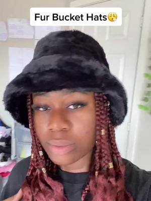 A post by @immaculatedrip on TikTok caption: <<< Fur Bucket Hats for the win😩💕 #furbuckethat#olympicspirit#fyppp#hatstyle#sale#summertrends#goingoutoutfit#virall#hattrend#y2kstyle#fashiontips