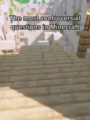 A post by @raysgamez on TikTok caption: Any other controversial questions? 🤔 @pearpopofficial #Minecraft #minecraftmemes #SummerMashup #fypシ #viral