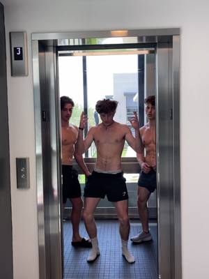 A post by @max.lynchpart2 on TikTok caption: You see us in the elevator like this... wyd??😳 #fyp @domliveson @nick.skycloud