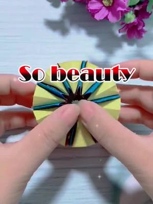 A post by @wang.diy on TikTok caption: Do you like?🥰🥰🥰👉👉#DIY #easydiy #origami #handwoke #SummerMashup #foryou