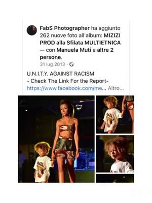 A post by @eemodelagencyitalia on TikTok caption: Sfilata Multietnica Per L’Integrazione & Contro Il Razismo #EEModelAgency #afromodel #africanamerican   #FabSPhotographer  #fashionstyle #mizizi #roma