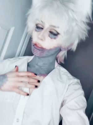 A post by @basicallytouya on TikTok caption: #dabi #dabicosplay #bnha #bnhacosplay #neko #anime #cosplay