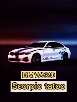 A post by @bix_power on TikTok caption: BMW 320 Scorpio tattoo #caraccessories #carstiktok #bmw #foryou #fyp