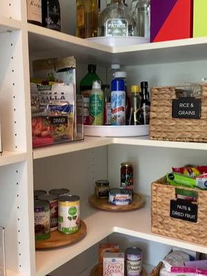 A post by @theorganizingblonde on TikTok caption: What’s your favorite part of an organized pantry? #organizingtiktok #organizingblonde #organizedpantry