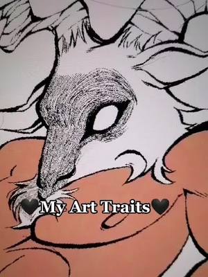 A post by @jenny_0666 on TikTok caption: 🖤My Arts Traits🖤#arttraits #art #tiktokart #fyp #foryoupage #parati #arte #artstyle