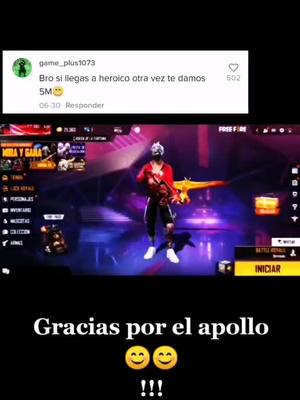 A post by @badboypc20 on TikTok caption: Llegamos a heroico craks 😊 GRACIAS!!! #frefire #fypシ #comparte #parati