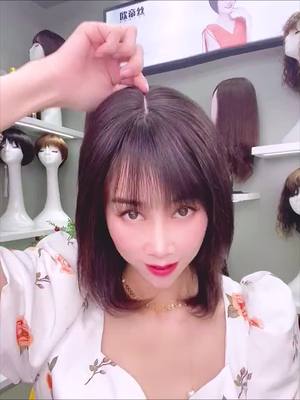 A post by @tyttjjj on TikTok caption: Super nice wig. It’s a must for delicate women. If you like it come and give me some attention #wig