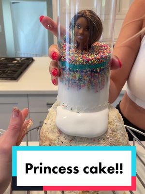 A post by @the_bennettt_fam on TikTok caption: This turned out amazing!!😍💕👸🏼 #cake #cakedecorating #princess