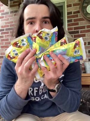 A post by @spongebobcultofficial on TikTok caption: Opening 6 Spongebob Popsicles! #spongebobpopsicle #trend #fyp