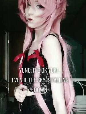 A post by @cosplayer_account_ on TikTok caption: #yunogasaicosplay  #yunogasai  #mirainikki  #futurediarycosplay  #futurediary  #yunocosplay #gameover