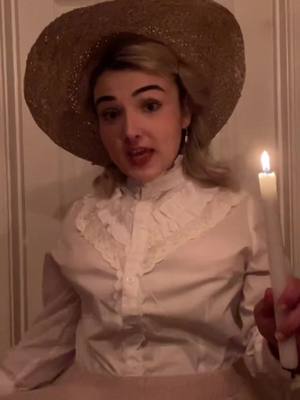 A post by @gibsongrrrl on TikTok caption: This is a high concept piece #bamarush#edwardian#OOTD#historical#vintage#historicalfashion#sorority#fyp#pee