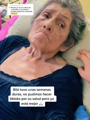 A post by @jessibibi on TikTok caption: Responder a @andrergp84 ya regresamos a tiktok. Denle ánimos a bibi en los comentarios 🙏🏻 #abuela #familia