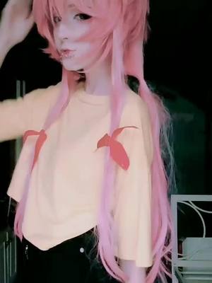 A post by @cosplayer_account_ on TikTok caption: #mirainikki #mirainikkicosplay #futurediary #futurediarycosplay  #yunogasai #yunogasaicosplay #cosplay