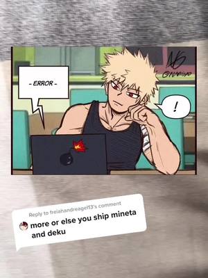 A post by @bakudeku..supremacy on TikTok caption: Reply to @freiahandreagel13 this is actually so cute🤧 pt.61 of 🧡bakudeku💚 {creds: naagyoo.arts - instagram} #bakudeku #bkdk #bakugou#deku#fyp#comic