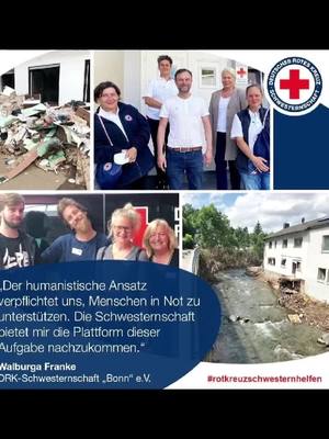 A post by @drk_schwesternschaft_ffm on TikTok caption: Rotkreuzschwestern helfen, wo sie gebraucht werden! Danke ❤ #rotkreuzschwesternhelfen #drk #hochwasser #hochwasser2021  #drkschwesternschaft