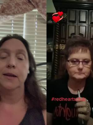 A post by @lynnaper1 on TikTok caption: #duet with @badassmama1999 #Lynnaper1 #redheartsclub #mslife ❤️