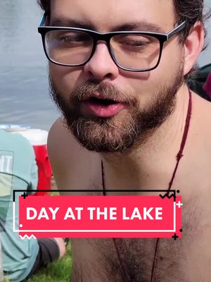 A post by @seeking.randomness on TikTok caption: Day at the lake was fun #fypシ #lake #nickandari #couple #viral #saladlover