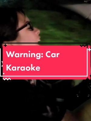 A post by @seeking.randomness on TikTok caption: WARNING: Car Karaoke #karaoke #car #badsigning