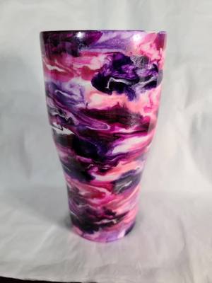 A post by @audreykayskreations on TikTok caption: #fyp#foryourpage#alcoholink#swirl#tumbler#audreykayskreations