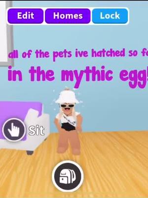 A post by @literally_itsliv on TikTok caption: What pets have you hatched so far? @playadoptme @roblox #mythicegg #POV #adoptme #robloxadoptme #yaboughtit #realcas #mirrorgirl #roblox