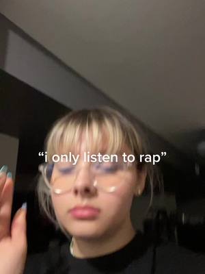 A post by @shootmeplsrn on TikTok caption: yeah rap is good but how tf can u only listen to JUST rap