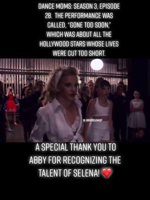 A post by @bidibidiselenaq on TikTok caption: @aldctherealabbylee #ChewyChattyPets #dancemoms #selena #selenaquintanilla #selenaquintanilllaperez #abbyleemiller #maddieziegler #fyp #foryoupage