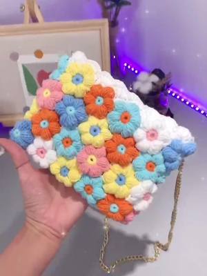 A post by @crochetmeya on TikTok caption: Tho we're gonna say goodbye for the summer,but I will send you all my love every day ...#diybag #crochetbag