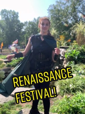 A post by @cosmic.zozo on TikTok caption: I had so much fun! #renaissancefestival #renfaireoutfit #renfaire #mha #myheroacademia #bnhaoc #art #LoV #sonata