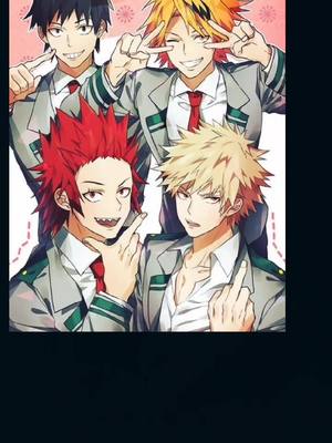 A post by @red_riot124 on TikTok caption: bakusquad #bakugou #bakugoukatsuki #kirishima #denki #sero #mha #anime #weebs #fypシ