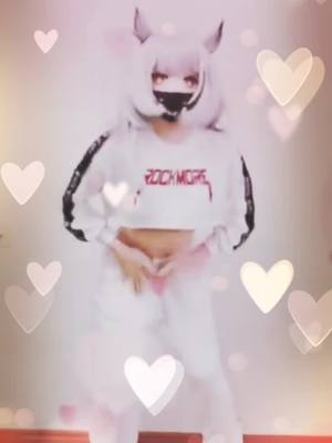 A post by @kigwaifu on TikTok caption: #animegao #bellapoarch #inferno #anime #kigurumi #mask #wig #manga #cosplay #arknights #dancing #egirl #kawaii #cute #scary #creepy #cosplayer #fypシ