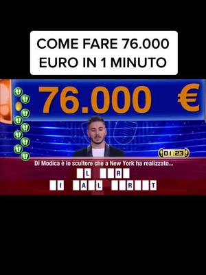 A post by @nicolucarelli_tm on TikTok caption: TUTORIAL MOLTO SEMPLICE GIUSTO??! #cadutalibera #come #comefare #fare #tutorial #76k #76000 #euro #soldi #1minutechallenge #1minute