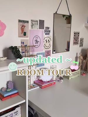 A post by @cowgirllzzz on TikTok caption: room tour 🍒💐💌🌺☁️💗 #RoomTour #pinterest #roominspo #trending #fypシ