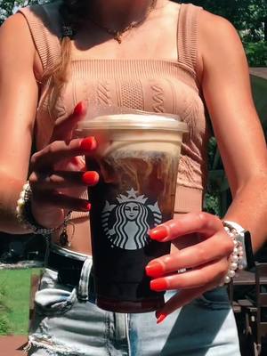 A post by @rsms.coffee on TikTok caption: STARBUCKS PUMPKIN CREAM COLDBREW!! first day of school coffee!! who else is excited for fall?!#UltaBeautyatTarget #TalkCurlyToMe #ily #fyp #viral