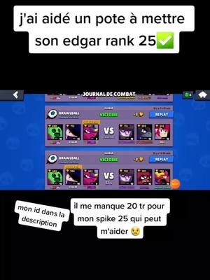 A post by @oggy.bs on TikTok caption: pour les gens qui veulent m'aider mon id:YPL8CR88Q#pourtoi #brawlstars #fypシ #percer #rank25