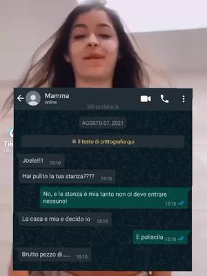 A post by @chat_fake191 on TikTok caption: #dissing #chatfake #frecciatine #mamma