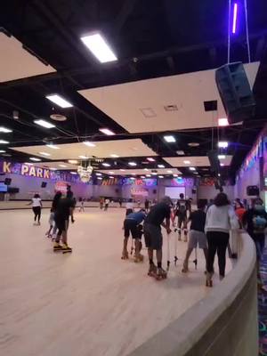 A post by @seeking.randomness on TikTok caption: First time roller skating #rollerskating #couple