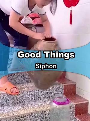 A post by @i.goodthings on TikTok caption: If you have a siphon,you can solve a lot of problems.#goodthings #siphon #funny