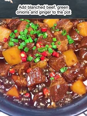 A post by @gochinesefood on TikTok caption: Carrot Beef#cookingvideo #beef #diyfood