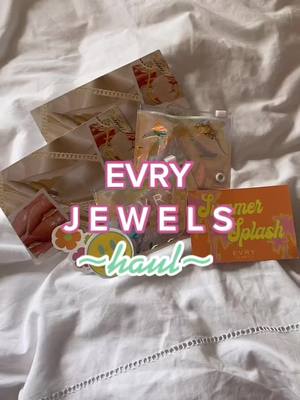 A post by @cowgirllzzz on TikTok caption: @EVRYJEWELS haul <333 use code ‘FIRSTORDER20’ for 20% off 🤍👀 #unboxing #shopping #haul #pinterest #foryou