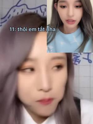 A post by @vuongdich11 on TikTok caption: Hông sao đâu, chúa phù hộ em chúa phù hộ em 🤦‍♀️ 🙄 🌈 #vươngdịch #châuthivũ #wangyi #zhoushiyu #thitìnhhọadịch #snh48