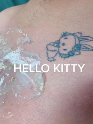 A post by @amandacharmedwaxandskin on TikTok caption: HELLO KITTY #hellokitty #wax #waxvideos #jellymask #skincare #brazilianwax #tucsonwax #tucson #satisfying #normalizewomensbodyhair #KeepItRealMeals