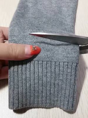 A post by @user132434564 on TikTok caption: If your sleeves are too long follow this#sewing #needle #needlework #sewingtutorial #embroidery