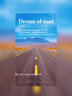 A post by @kevin_cdstudio on TikTok caption: draem of road meanings #dream #dreammeanings #interpretdreams